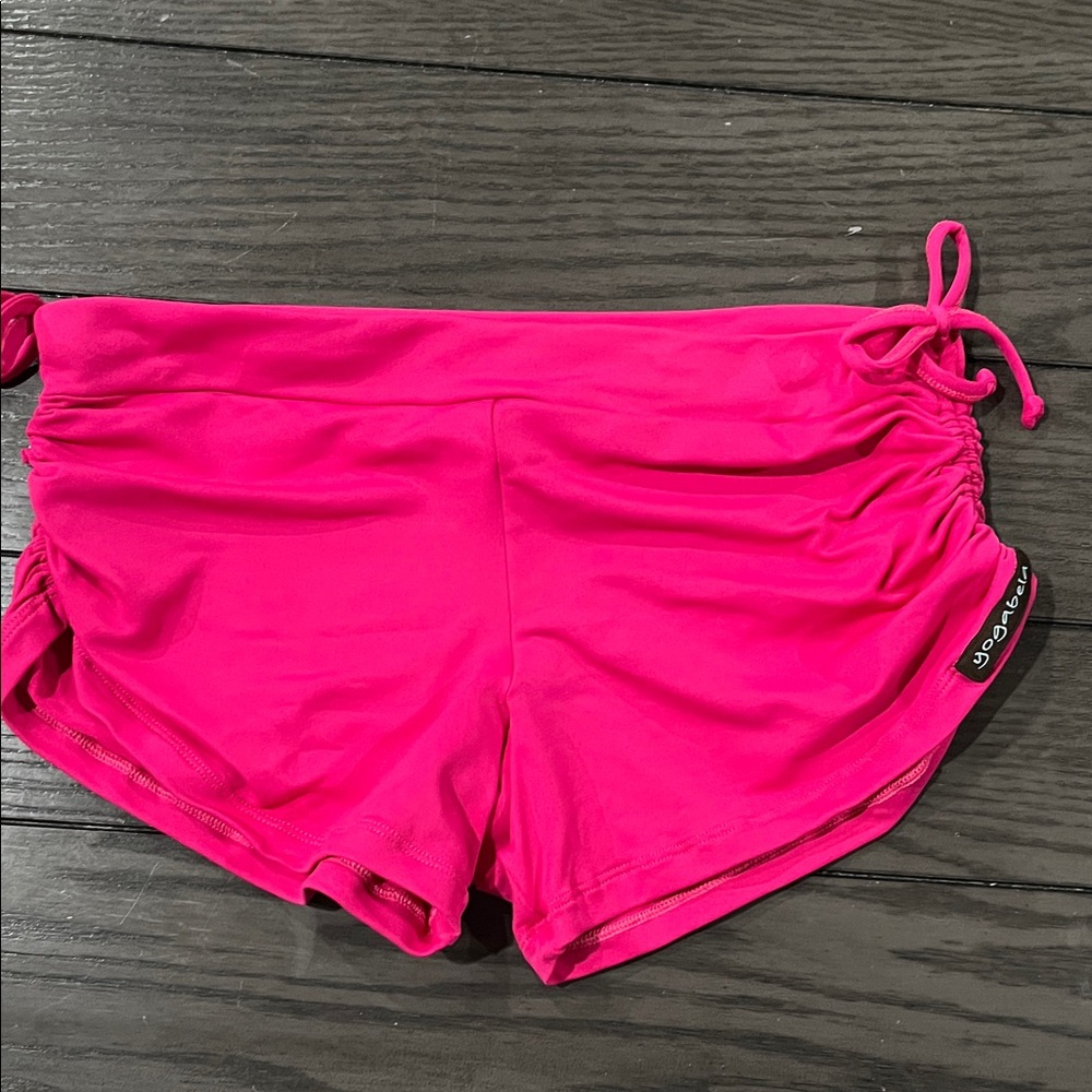NWT Yogabela Victoria Side String Pink Women's Shorts